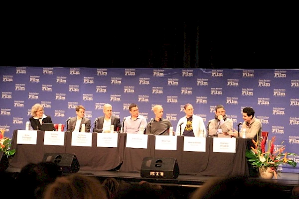The writers on stage at SBIFF